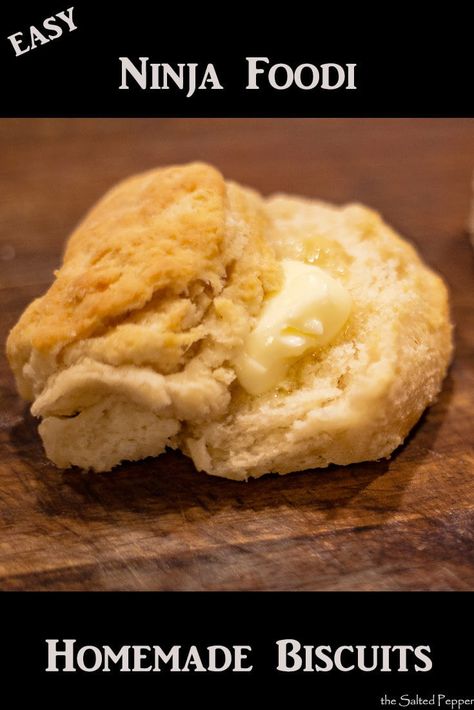 These Easy Homemade Biscuits are made in the Ninja Foodi or you can bake them in your oven.  There is a secret ingredient that might just surprise you!  #Ninjafoodirecipes, #homemadebiscuits #easyhomemadebiscuits #NinjaFoodibiscuits via @The Salted Pepper Asian Sticky Wings, Sticky Wings, Easy Biscuits, Easy Homemade Bread, Ninja Cooking System, Easy Homemade Biscuits, Ninja Cooking System Recipes, Sausage Gravy Recipe, Ninja Kitchen