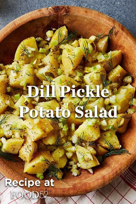 Pickle Lovers Recipes, Dill Pickle Potato Salad Recipe, Dill Pickle Potato Salad, Pickle Potato Salad, Potato Salad Recipes, Potatoe Salad, Potato Salads, Potato Salad Recipe, Potatoe Salad Recipe