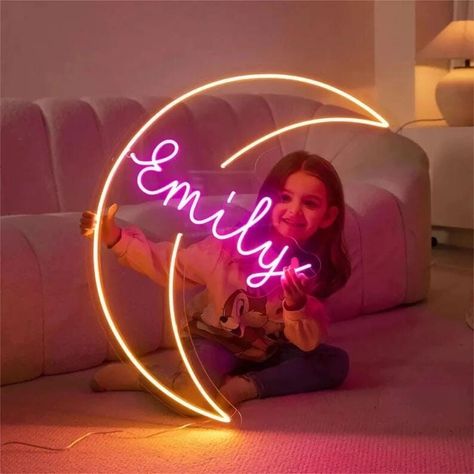 #NeonSignNames #NeonInspiration #NeonSigns #BrightIdeas Led Night Lights, Engagement Party Gifts, Personalized Neon Signs, Room Ambiance, Led Decor, Kids Signs, Wedding Name, Neon Light Signs, Etsy Personalized Gifts