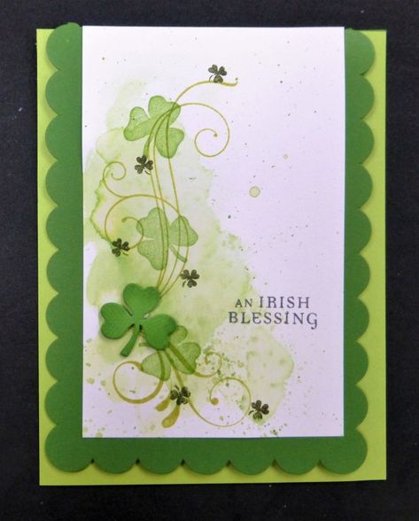 Irish Cards St Pattys, St Patrick’s Day Cards Diy, St Patrick’s Day Cards, St Patricks Day Cards Handmade, Shamrock Cards, St Patricks Theme, St Patricks Day Cards, St Patricks Crafts, St Patrick's Day Crafts