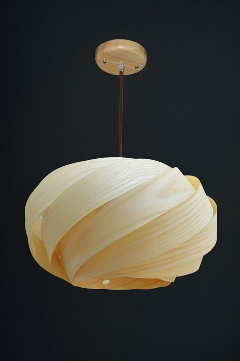 Wood Veneer Lampshade, Veneer Lampshade, Veneer Lamp, Lighting Fixtures Modern, Home Lighting Fixtures, Wood Pendant Lamps, Decorative Floor Lamps, Wood Lamp Shade, Wood Light Fixture