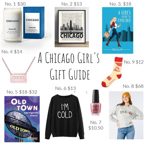 Here are some cute holiday gifts for every Chicago girl in your life! Everything is under $70 dollars and below and can be found online or in some Chicago boutiques! #chicago #chicagogifts #holidays Chicago With Teens, Cold Sweatshirt, Chicago Kids, Chicago Girls, Homesick Candles, Chicago Vacation, Chicago Gifts, Iowa Travel, Girls Gift Guide