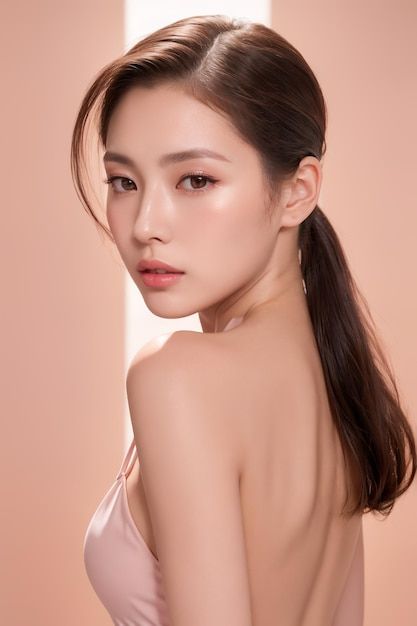 Deer Woman, Skincare Model, Cosmetics Model, Youthful Face, Asian Face, Model Skincare, Portrait Face, Skin Model, Nose Surgery