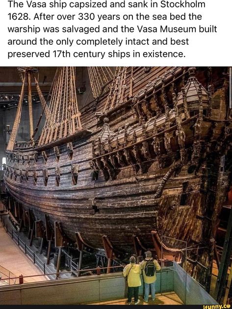 Tap to see the meme Vasa Ship, Vasa Museum, Sea Floor, Fun Places To Go, Dream Travel Destinations, Historical Facts, Interesting History, Beautiful Places To Travel, Oh The Places Youll Go