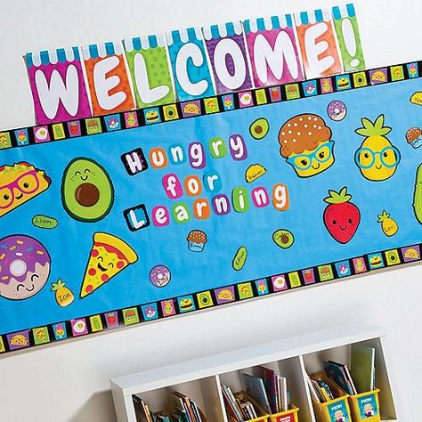 Food Bulletin Boards Preschool, Cooking Class Decoration Ideas, Food Themed Bulletin Boards, Food Theme Classroom Decorations, Food Theme Classroom, Cooking Classroom Theme, Esol Resources, Infant Learning, Preschool Classroom Themes