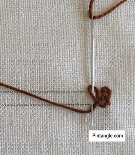 How to embroidery Braid Stitch - Pintangle Braided Embroidery, Braid Stitch, Crewel Embroidery Tutorial, Machine Embroidery Thread, Crewel Embroidery Kits, Stitch Tutorial, Embroidery Stitches Tutorial, Hand Embroidery Projects, Pola Sulam