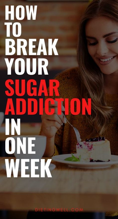 How to Break the Sugar Addiction | Try these tips on how to break sugar addiction in one week. #sugar #cleaneating Baking Soda Benefits, Best Smoothie, Baking Soda Beauty Uses, Quit Sugar, Best Fat Burning Foods, Sugar Detox, Sugar Cravings, Lose 50 Pounds, Diet And Nutrition