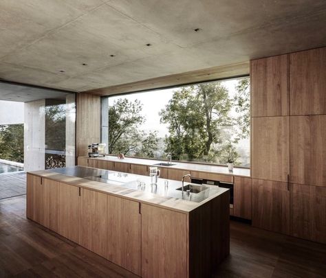 Concrete Home Design, Concrete House Design, Kitchen Window Design, Houses Architecture, Concrete Houses, Concrete Home, Concrete House, House Built, Kitchen Window