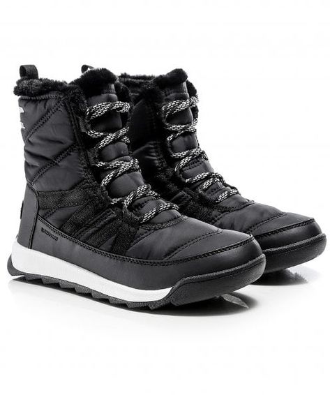 Combining a warm and sporty design; the Sorel Whitney II boots. Perfect for the winter and snowy weather, these boots have been crafted from waterproof nylon. Boasting a faux fur cuff with microfleece lining and 200g of insulation, you will be sure to experience maximum warmth whilst wearing these boots. Featuring a lace up fastening and branding at the ankle and the heel, make the Sorel boots your new everyday go-to. Snowy Weather, Sporty Design, Sorel Boots, Nylons Heels, Shoes Uk, Snow Boots, The Winter, Winter Boot, Lace Shorts