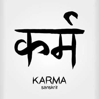 Quote In Sanskrit, Karma Tattoo Symbol, Karma Symbol, Hindi Tattoo, Karma Quote, Sanskrit Symbols, Karma Tattoo, Hindu Symbols, Sanskrit Tattoo