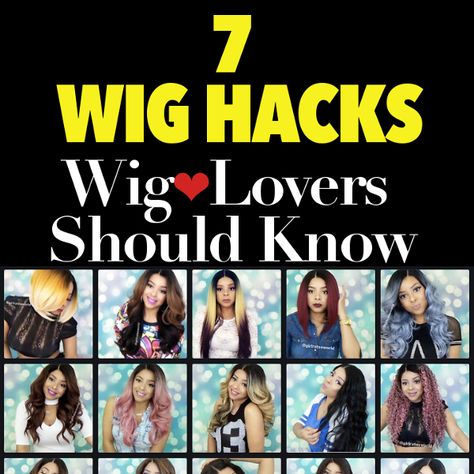 Synthetic Wig Hacks, Wig Hacks, Wig Styling Tutorial, Diy Wig, Daily Beauty Routine, Beauty Tips For Skin, Front Lace Wigs Human Hair, Wig Making, Youthful Skin