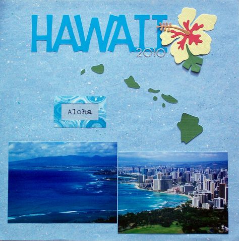 Hawaii+2010+-+Page+1+-+Title+Page - Scrapbook.com Tahiti Cruise, Hawaii Scrapbook, Cruise Scrapbook Pages, Scrapbook Examples, Beach Scrapbook Layouts, Hawaiian Travel, Cruise Scrapbook, Travel Journal Scrapbook, Hawaii Pictures