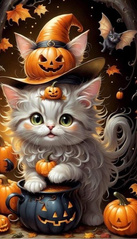 Mythology Wallpaper, Halloween Imagem, Halloween History, Happy Halloween Pictures, Pumpkin Images, Halloween Wallpaper Backgrounds, Chat Kawaii, Halloween Wallpaper Cute, Halloween Wallpapers