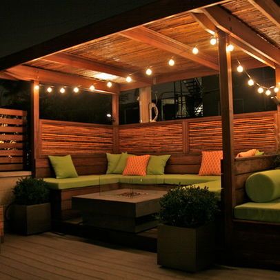 Patio Privacy Screen Design, Pictures, Remodel, Decor and Ideas - page 28 Patio Privacy, Rooftop Design, Outdoor Seating Area, Backyard Seating, Backyard Gazebo, Screened In Patio, Architecture Ideas, Pallet Outdoor, The Deck