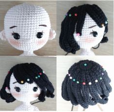 Amigurumi Snow White Free Pattern – Amigurumi Half Double Crochet Decrease, Double Crochet Decrease, Crochet Doll Tutorial, Crochet Decrease, Pola Amigurumi, Kawaii Crochet, Haken Baby, Magic Ring, Crochet Doll Pattern