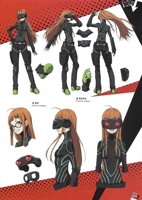 Persona 5 Strikers, Persona 5 Royal, Futaba Sakura, Phantom Thieves, Persona 5 Anime, Character Model Sheet, Megami Tensei, Persona 4, 5 Anime