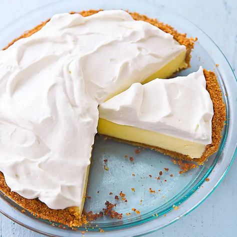 Lemon Icebox Pie | America's Test Kitchen Recipe Beach Pie, Atlantic Beach Pie, Lemon Icebox Pie, Cooks Country Recipes, Donut Toppings, Icebox Pie, Cookie Toppings, Caramel Tart, Good Pie