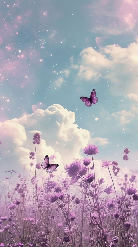 Cute Purple Butterfly Wallpaper, Purple Flowers And Butterflies Wallpaper, Cute Wallpapers Aesthetic Lavender, Purple Beautiful Wallpaper, Lavender Butterfly Aesthetic, Live Purple Wallpaper, Purple Pictures Aesthetic, Pastel Purple Aesthetic Background, Background Pictures Aesthetic