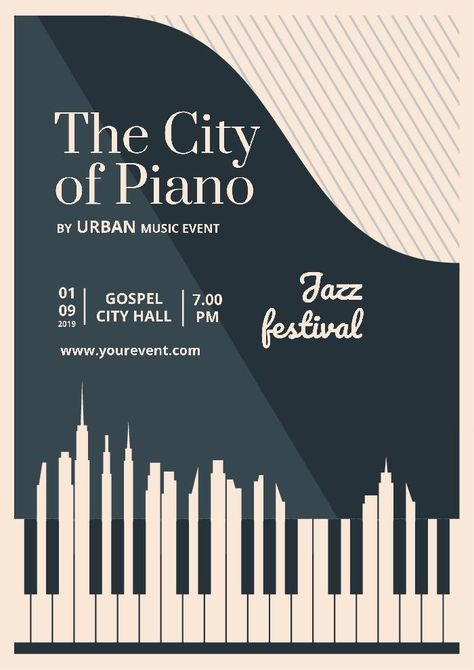 Event Poster Layout, Recital Poster, Piano Poster, Classical Music Poster, Piano Concert, Concert Poster Design, Piano Recital, Class Poster, Concert Flyer