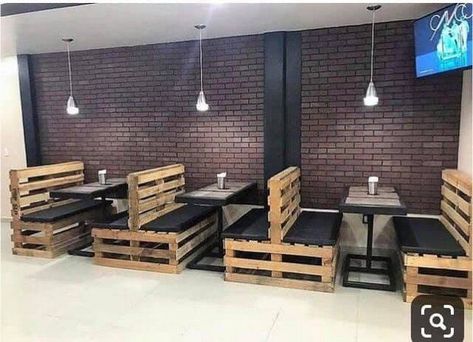 Rustic Restaurant Interior, Couch Designs, Restaurant Seating Design, Small Restaurant Design, Modern Restaurant Design, Outdoor Restaurant Design, Cheap Ideas, Coffee Shop Interior Design, Small Restaurant