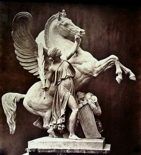 "Athena Tames Pegasus" Demeter Sculpture, Greek Gods Sculpture, Demeter Statue, Mythology Sculpture, Greek Mythology Statue, Ancient Greek Sculpture, Statue Tattoo, Greek Mythology Tattoos, Greek Statues