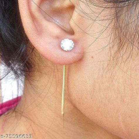 Sui Dhaga Earrings, Modern Gold Jewelry, Wedding Crafts Diy, Classy Work Outfits, Wedding Crafts, Jewellery Designs, Jewellery Design, Tassel Earrings, Earrings For Women