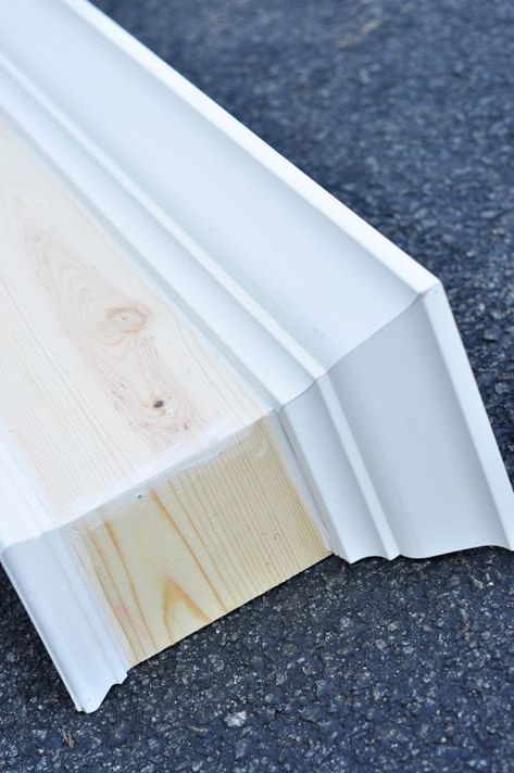 Window Cornices Diy, Window Cornice Diy, Wood Valances For Windows, Cornice Box, Window Cornice, Wood Cornice, Wood Valance, Window Cornices, Diy Window Treatments