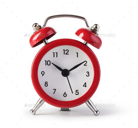 red alarm clock by gresei on PhotoDune. red old style alarm clock isolated on white Coffee Clock, Study Timer, Timer Watch, Classroom Timer, Countdown Clock, Sand Clock, Digital Wall Clock, Led Clock, Sand Timers