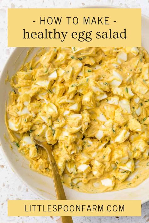 Mustard Egg Salad, Crossfit Meals, Little Spoon Farm, White Recipes, Keto Egg Salad, Egg Salad Recipe Healthy, Healthy Egg Salad, Egg White Recipes, Farm Recipes