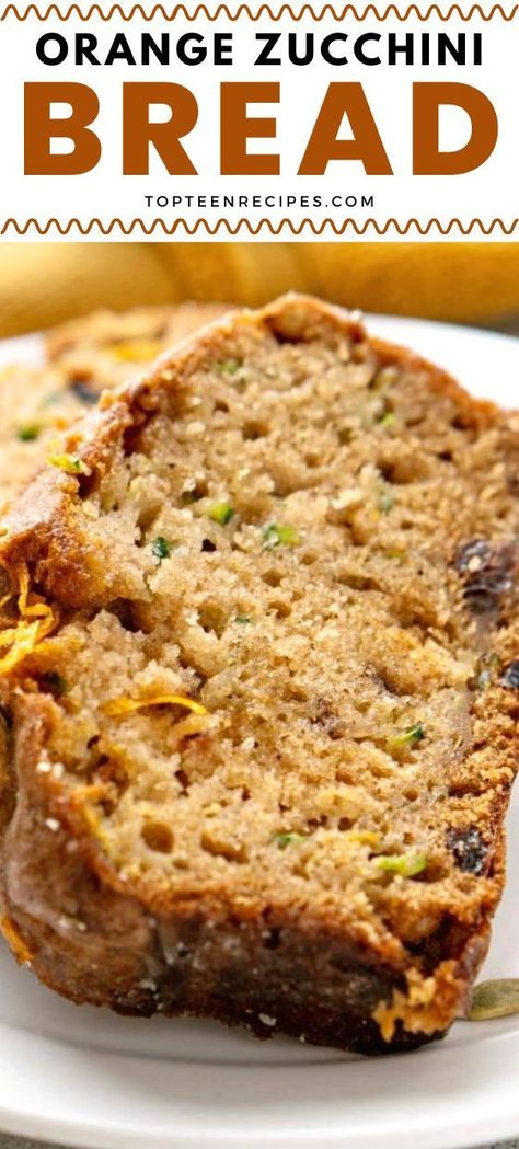 Zucchini Bread With Applesauce, Orange Zucchini Bread Recipe, Orange Zucchini Bread, Bread With Applesauce, Orange Zucchini, Zucchini Recipes Dessert, Best Zucchini Bread, Grated Zucchini, Zucchini Bread Recipes