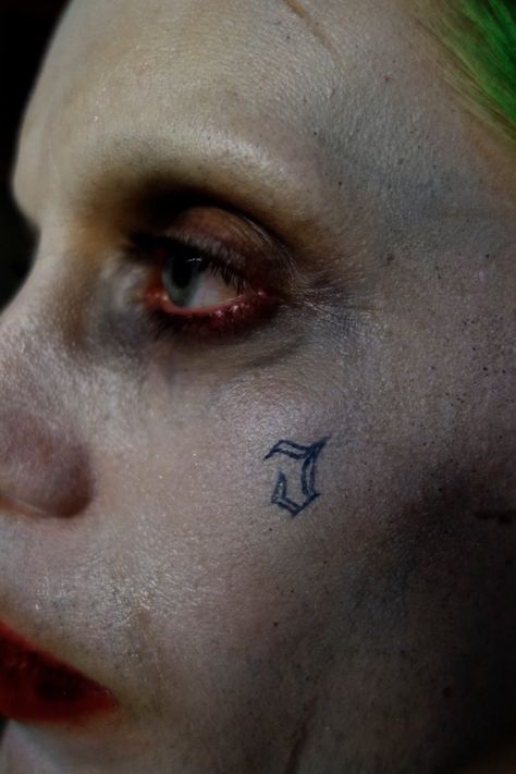 Jared Leto Joker Makeup, Jared Leto Joker Tattoo, Jared Leto Tattoo, Jared Leto Joker Costume, Joker Nails, Jared Joker, Harley Quinn Tattoo, Jared Leto Joker, Leto Joker