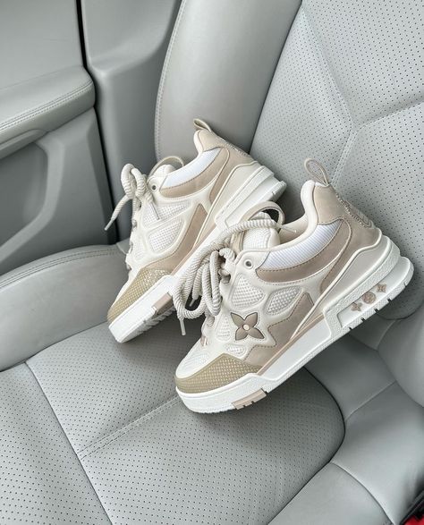 Louis Vuitton Zapatos, Lv Skate Sneaker, Lv Clothes, Zapatillas Louis Vuitton, Pregnancy Photos Couples, Lv Sneakers, Sneaker Outfits Women, Louis Vuitton Sneakers, Beige Sneakers