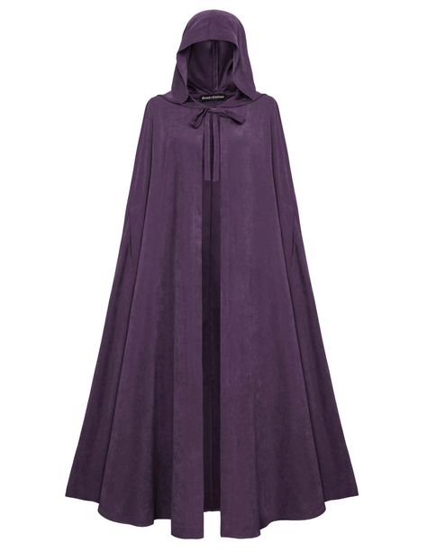 PRICES MAY VARY. HOBBIT CLOAK- This Renaissance Cape features a druid hood that drapes over the back of your head. The cloak's design draws inspiration from the medieval periods, making it a standout piece for any themed event UNISEX FIT - Designed to fit both men and women, this cloak with hood is versatile and can be easily paired with various costumes, making it a great addition to any wardrobe ONE SIZE CLOAK - One size cloak with a back length of approximately 130cm (51.2 inches), the mediev Cloak Fashion Modern, Medieval Cloak Woman, Lord Of The Rings Costumes For Women, Hobbit Cloak, Enchantress Costume, Elven Cloak, Medieval Clothing Women, Medieval Cape, Cloak Pattern