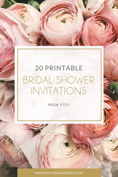 20 Printable Bridal Shower Invitations | SouthBound Bride Bridal Shower Invitation Card Design, Bridal Shower Template, Wedding Shower Invitations Diy, Bridal Shower Invitation Wording, Bridal Shower Invitations Free, Vintage Bridal Shower Invitations, Bridal Shower Invitations Diy, Pink Bridal Shower Invitations, Bridal Shower Invitations Printable