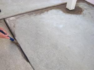 How To Stain Concrete, Concrete Kitchen Floor, Brick Repair, Outdoor Chalkboard, Stain Concrete, Cement Tile Floor, Hgtv Shows, Concrete Stained Floors, Driveway Design