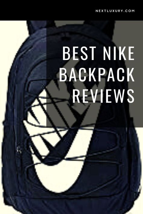 Choosing a backpack is a complicated task. You have to work out which size works best, which features are the ones you couldn’t do without, and how important style is. #mensfashion Nike Backpacks, Build Your Own Wardrobe, Nike Backpack, Nike Bags, Backpack Reviews, School Accessories, Heritage Backpack, Travel School, Gym Wear