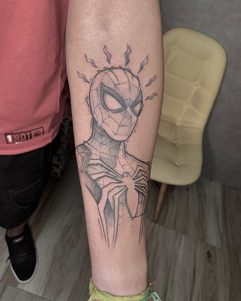 Spiderman Arm Tattoo, Amazing Spiderman Tattoo, Spiderman Tattoo Ideas, X Men Tattoo, Tattoo Spiderman, Spiderman Tattoos, Marvel Tattoo Sleeve, Spider Man Tattoo, Spiderman Tattoo