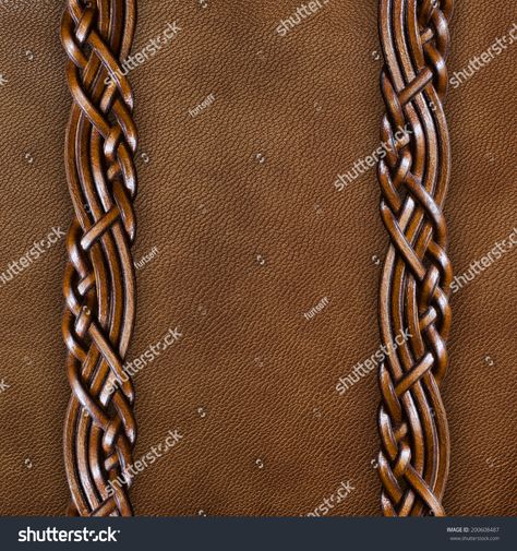 Background Brown Leather Braided Leather Straps Stock Photo 200608487 | Shutterstock Leather Braiding Techniques, Leather Braiding, Leather Tutorial, Background Brown, Nature Craft, Leather Lacing, Bracelet Craft, Leather Stitching, Leather Ideas