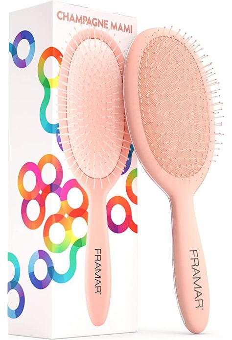 Curly Hair Elegant, Best Detangling Brush, Brush For Curly Hair, Detangle Brush, Curly Hair Brush, Detangler Brush, Hair Elegant, Styling Hacks, Amazon Favs