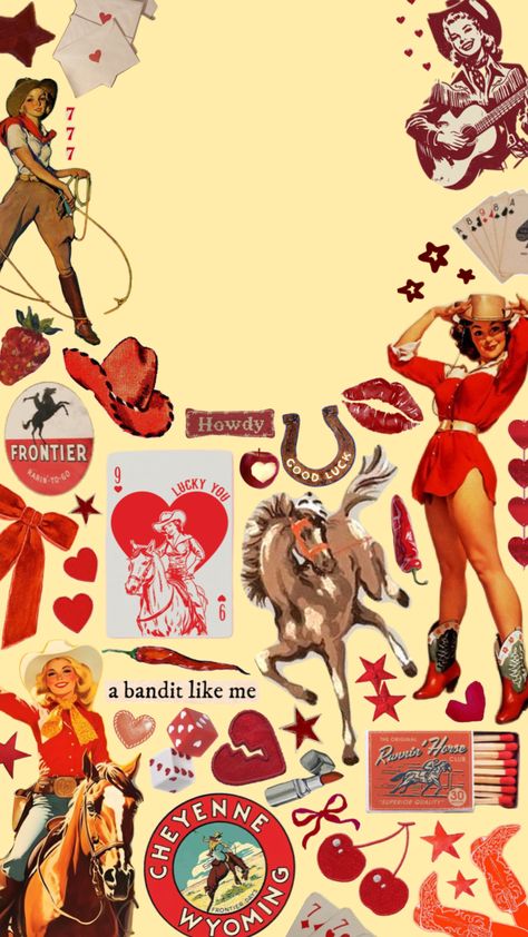 cowgirl 🤠 #cowgirl #iphone #background #fyp #vintage #red Vintage Cowgirl Wallpaper, Country Theme Wallpaper Iphone, Vintage Cowgirl Pictures, Vintage Country Wallpaper Iphone, Pop Country Aesthetic, Cowgirl Phone Wallpaper, Western Iphone Wallpaper, Western Lockscreen, Vintage Cowgirl Art