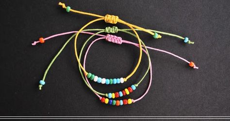 Hey Wanderer: the diy: beaded friendship bracelets Beaded Friendship Bracelets, Friendship Bracelet Kit, Diy Bracelets With String, Friendship Bracelets With Beads, Diy Bracelets Easy, Bracelet Knots, Bracelet Kits, Friendship Bracelets Diy, Beaded Bracelets Diy