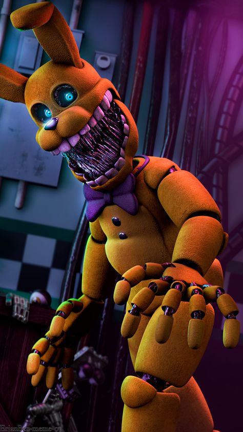 Into the Pit Spring Bonnie. - fivenightsatfreddys Fnaf Freddy Fazbear, Fnaf Photos, Spring Bonnie, Fnaf Book, Fnaf Freddy, Random Video, Animatronic Fnaf, Fnaf Wallpapers, Smart Auto