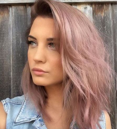 Pink Short Hair, Hair Color For Fair Skin, Gold Hair Colors, Hair Color Rose Gold, Brown Ombre Hair, Pastel Pink Hair, Ombré Hair, Rose Gold Hair, Hair Color And Cut