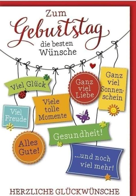 Happy Birthday In German, Words Of Support, Snoopy Birthday, German Words, German Language, Birthday Gif, Birthday Images, Birthday Greetings, Birthday Wishes