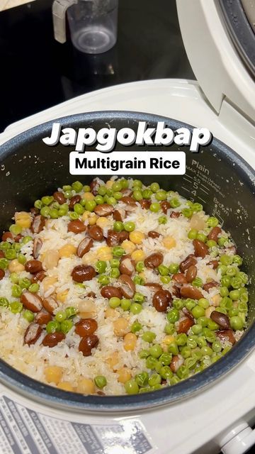 Korean Multigrain Rice, Multigrain Rice, Cooked Chickpeas, Crop Production, Korean Cooking, Healthy Food Options, Multigrain, Healthy Crockpot, Recipe Ingredients