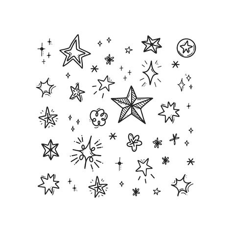 Winter Line Drawing, Winter Sketches Simple, Snow Doodles, Snowflake Doodle, Winter Doodles, Background Line Art, Drawn Stars, Doodle Vector, Doodle Ideas