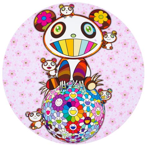 This week Artist Spotlight: Takashi Murakami - FAD Magazine Flower Outline Drawing, Takeshi Murakami, Murakami Artist, Takashi Murakami Art, Murakami Art, Takashi Murakami Flower, Panda Artwork, Murakami Flower, Superflat