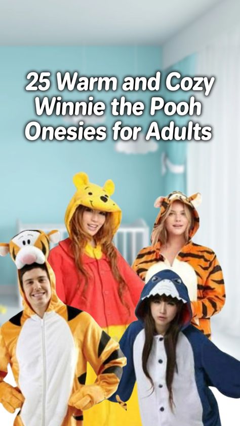 Moreover, you can give onesies for adults like this for your best friends or someone you know well that adores this lovely teddy bear. Or, other characters from Winnie the Pooh that are undeniable and cute too! Let’s check out which one is suitable for you. Piglet Onesie, Surprises For Your Boyfriend, Winnie The Pooh Characters, Winnie The Pooh Character, Pooh Characters, Winnie The Pooh Themes, Onesie Pajamas, Pajama Party, Unique Presents