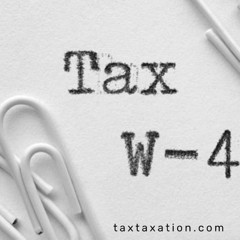 Tax Form W4 is an important document for employees in the United States. It is used to determine the amount of federal income tax that will be withheld from an employee's pay. The information provided on the W4 form helps the employer calculate the correct amount of tax to withhold from each paycheck, ensuring that employees do not have a large tax bill at the end of the year. W4 Tax Form, Tax Forms, Notes Design, Income Tax, End Of The Year, Finance, The United States, The End, The Year