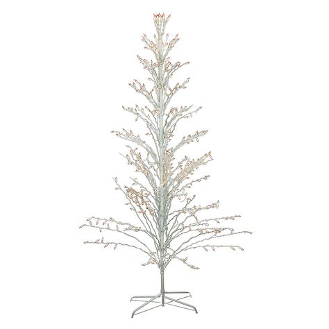 Northlight - 6' White Pre-Lit Christmas Cascade Twig Tree Outdoor Decoration - Clear Lights - OrientalTrading.com Twig Tree, Outdoor Christmas Tree, Front Lawn, Christmas Central, Tree Free, Tree Lighting, Artificial Christmas Tree, Outdoor Christmas Decorations, Outdoor Christmas